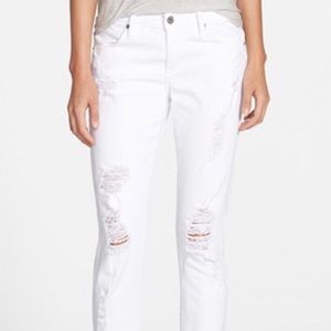 White Distressed Jeans